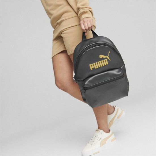 Puma 079476-01 Core Up Backpack black/gold