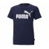 Puma t/s JR 586960-06 Essential Logo navy/white 