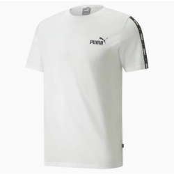 4k Puma 847382-02 T-shirt Essentials Tape Men's white