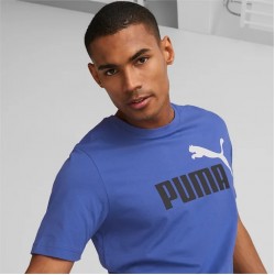 4k Puma 586579-92 Essentials big Logo Men's - royal-blue/black/white