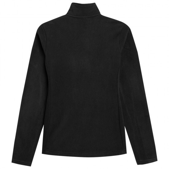 NOSH4-PLD350-20S 4F fleece wmn's zip sweatshirt black 