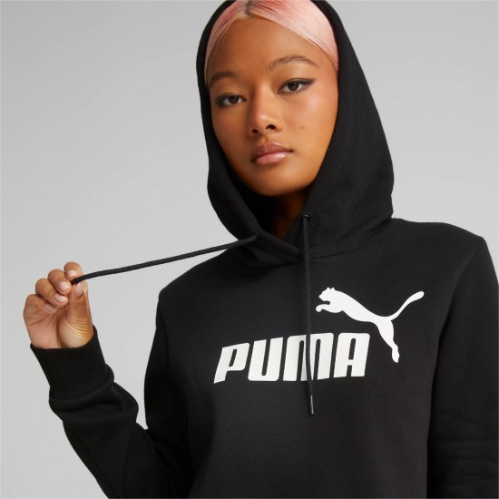 Puma 671988-01 Essentials Logo Hooded Dress Women black