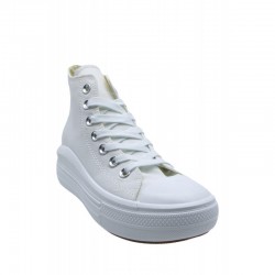 Sneaker CNV-5225-01 wmn Hi top canvas Motion white