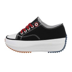 Sneaker CNV-9960-02 Low top canvas JUMP wmn black/white