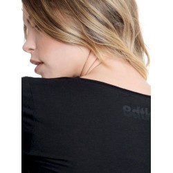 1CBodyTalk Γυναικείο T-shirt με V Λαιμόκοψη Μαύρο