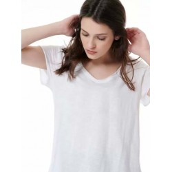 BodyTalk Γυναικείο T-shirt με V Λαιμόκοψη Λευκό