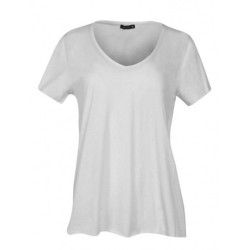 BodyTalk Γυναικείο T-shirt με V Λαιμόκοψη Λευκό