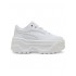 Puma Karmen Γυναικεία Flatforms Sneakers Λευκά