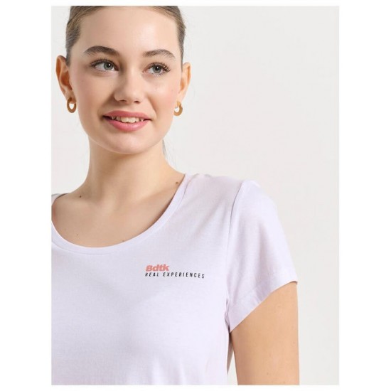 BodyTalk Γυναικείο T-shirt Λευκο BodyTalk Γυναικείο T-shirt Λευκο