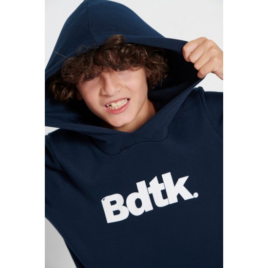 BDTK 1232-751025 JR sweatshirt hoodie B CL - ocean/white