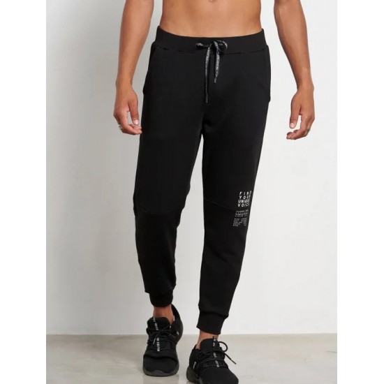 Bdtk 1232-954800-00100 `SPEAKOUT` men's jogger pant overalls - black