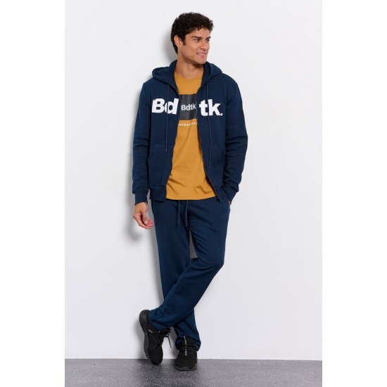 Bdtk 1232-950022-00423 Men's hooded sweatshirt - ocean