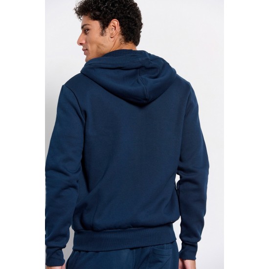 Bdtk 1232-950022-00423 Men's hooded sweatshirt - ocean