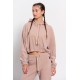 Bdtk 1232-901325-00965 `Ηomewear` wm's hooded sweatshirt - mocca 