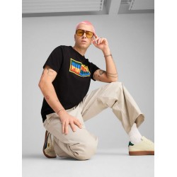Puma Graphics T-shirt Μαυρο