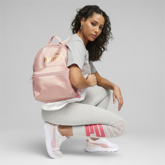 Puma 079476-06 Core Up Backpack - pink/gold