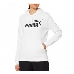 Puma 586788-02 ESS big logo hoodie white