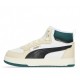 PUMA 393843-02 Caven 2.0 Mid Kids' Sneakers - white/beige/black/green
