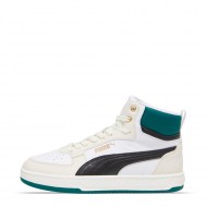 PUMA 393842-02 Caven 2.0 Mid Youth Sneakers - white/beige/black/green