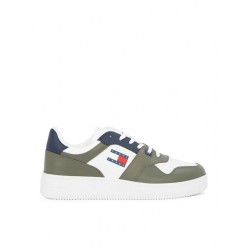 Tommy Hilfiger Retro Basket Ανδρικά Sneakers Χακί