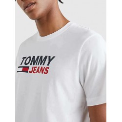 Tommy Hilfiger Ανδρικό T-shirt Λευκό με Λογότυπο