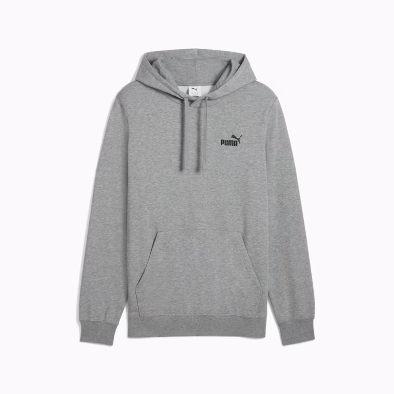 Puma 682574-03 Men's Essentials Small No. 1 Logo Hoodie Gray - Image 4