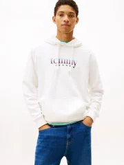 Tommy Hilfiger DM0DM22642-YBL Mens Hoodie Off-White - Image 3