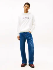 Tommy Hilfiger DM0DM22642-YBL Mens Hoodie Off-White