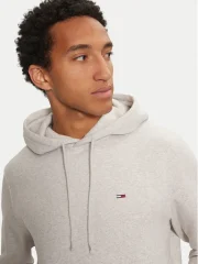 Tommy Hilfiger DM0DM20742-PJ4 Mens Regular Hoodie Light Gray - Image 2