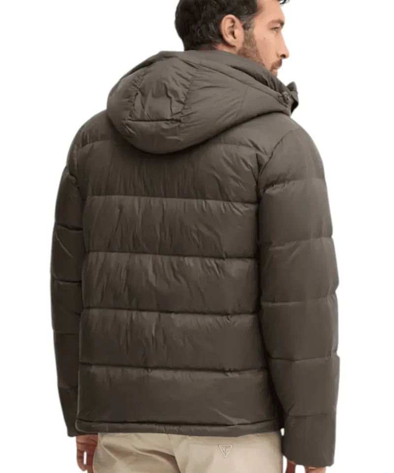 Calvin Klein LV04RC518G-PAR Hooded Down Puffer Jacket Oil - Image 4