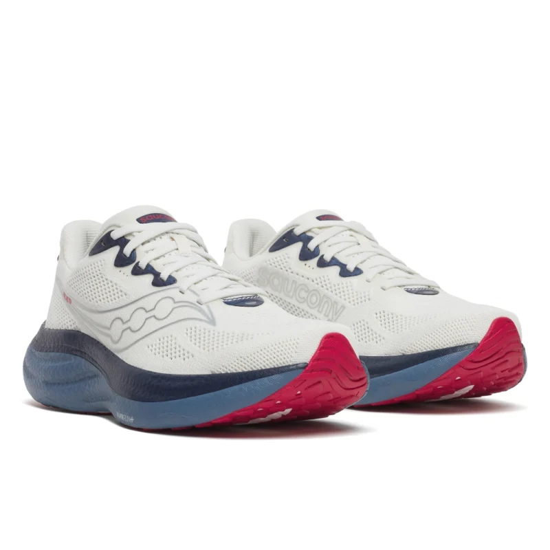 Saucony S21055-146 Ride 19 Mens Shoe White - Image 3