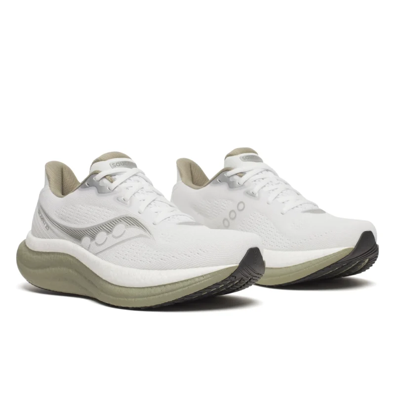 Saucony S21023-130 Triumph 23 Mens Running Shoes White-Oil - Image 2