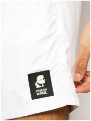 Karl Lagerfeld KL21MBM01-WHITE Mens Swim Shorts White - Image 2
