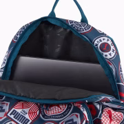 Puma Academy 29L All-Over Print Backpack 091150-27 Midnight Petrol-Red - Image 2